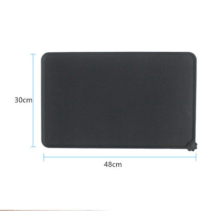 Silicone pet feeding mat